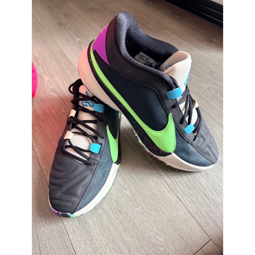 Nike Zoom Freak‎ 3 Men Basketball Shoes Black Green Purple Size 11